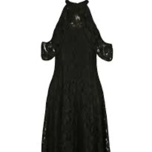 NWT Ricki’s Lace Cold Shoulder Halter Dress